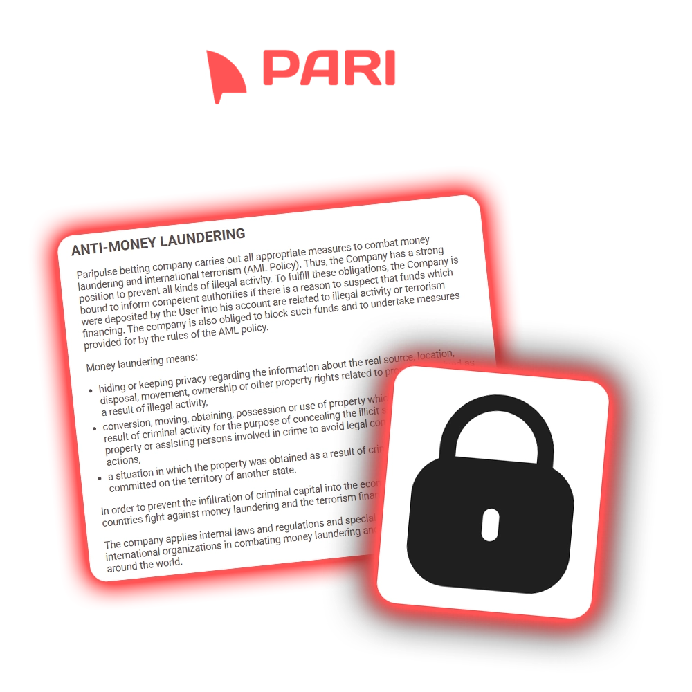 PariPulse is against money laundering and any illegal activity.