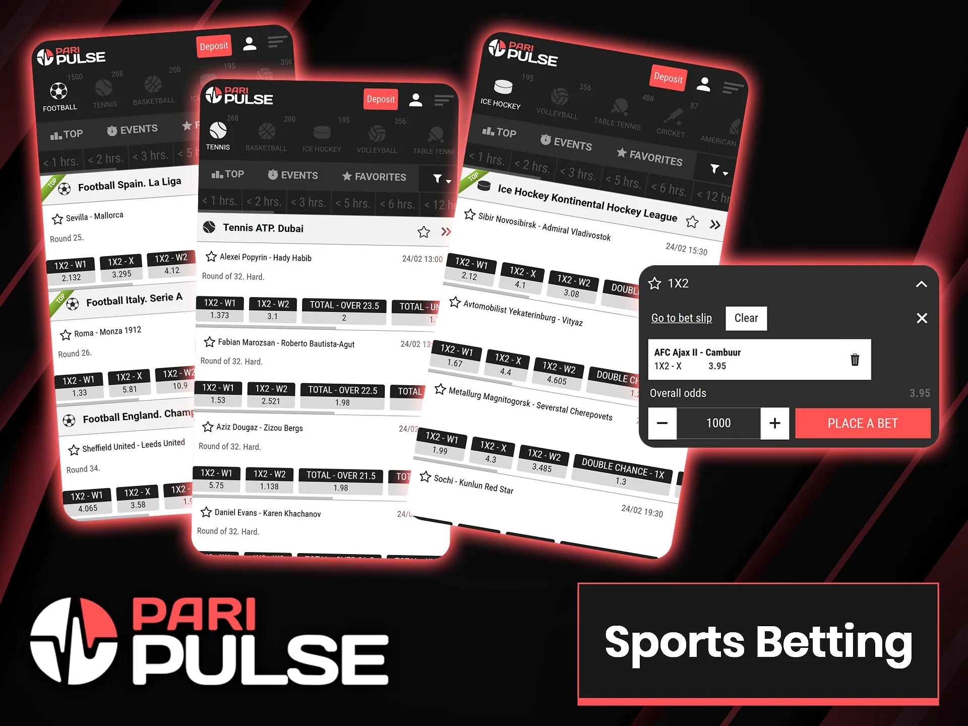 Support your favorite sports team on the PariPulse app.