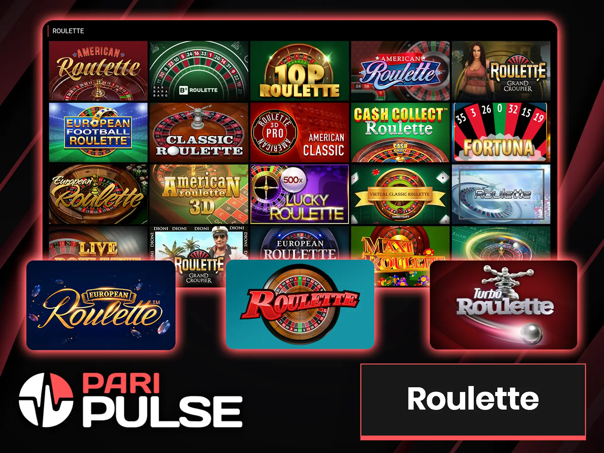 Spin the roulette of big wins at PariPulse.