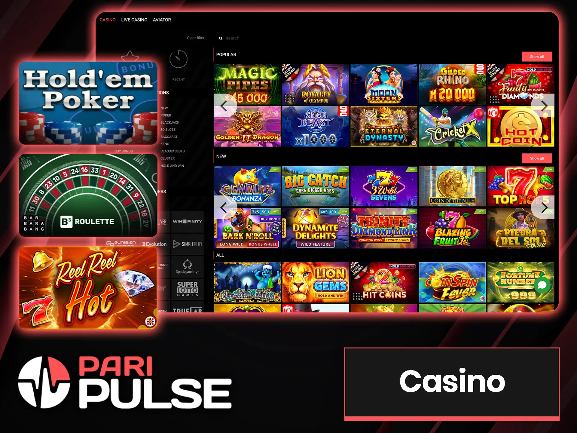 Discover the world of casino with PariPulse.