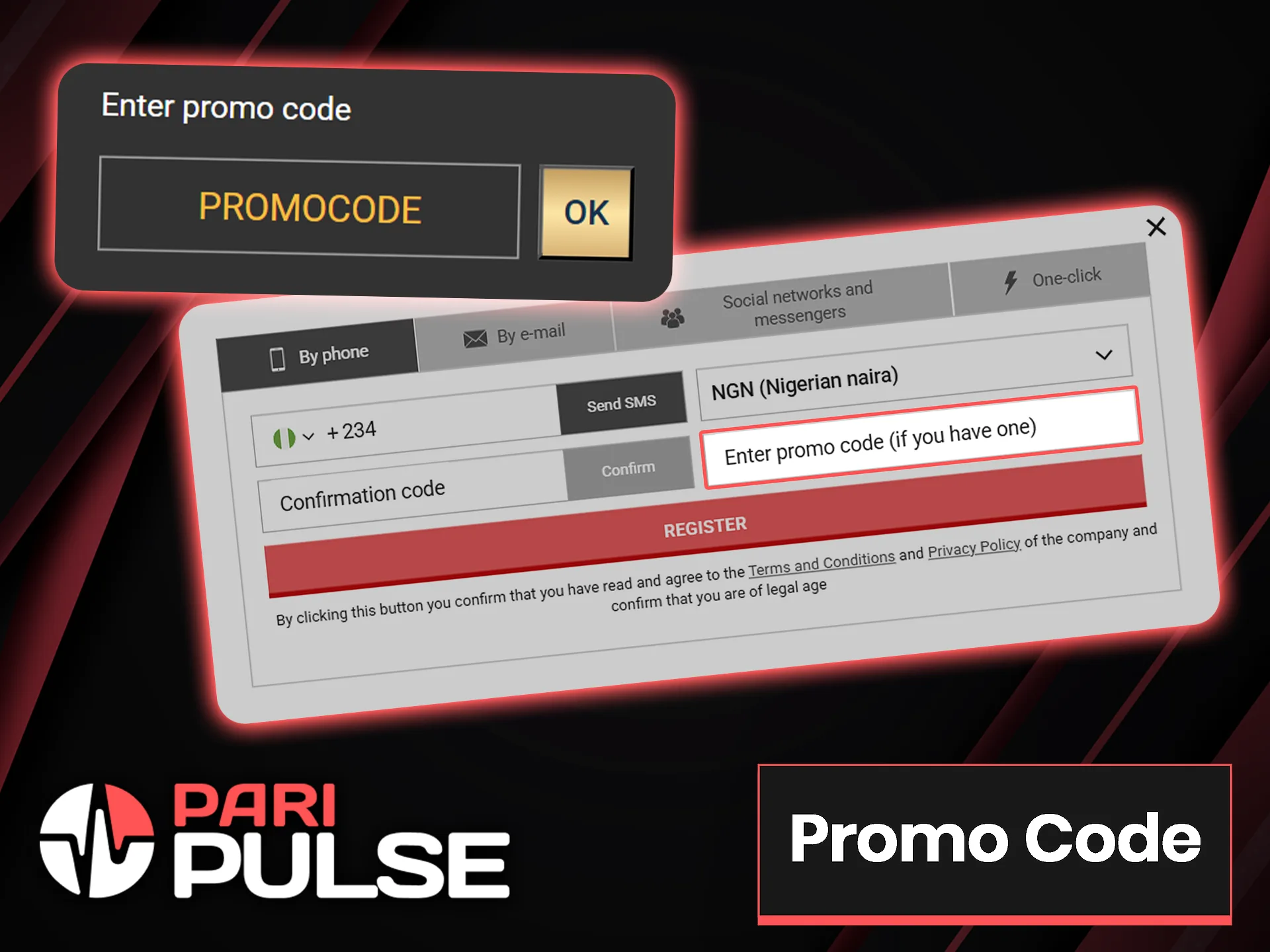 Use the promo code to get extra money for your future winnings at PariPulse.