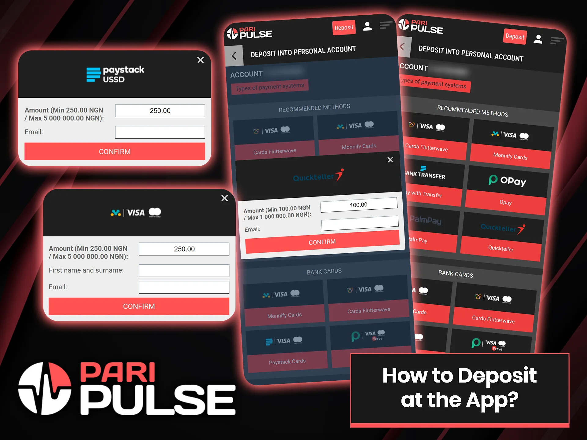 Making a deposit on the PariPulse mobile app is simple and convenient.