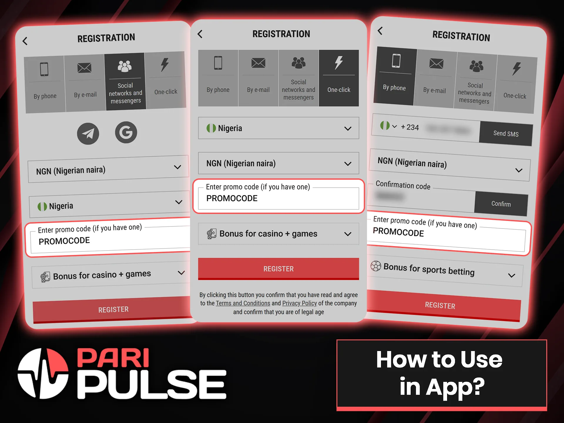 Download the PariPulse mobile app and apply the promo code during registration.