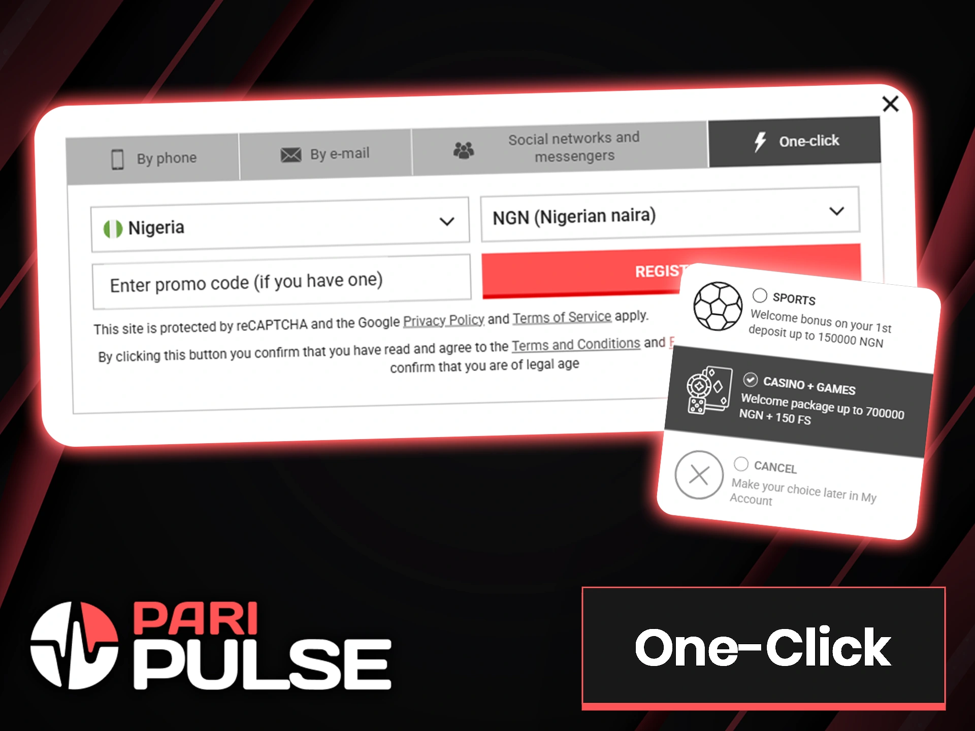 Sign up for PariPulse in just one click.