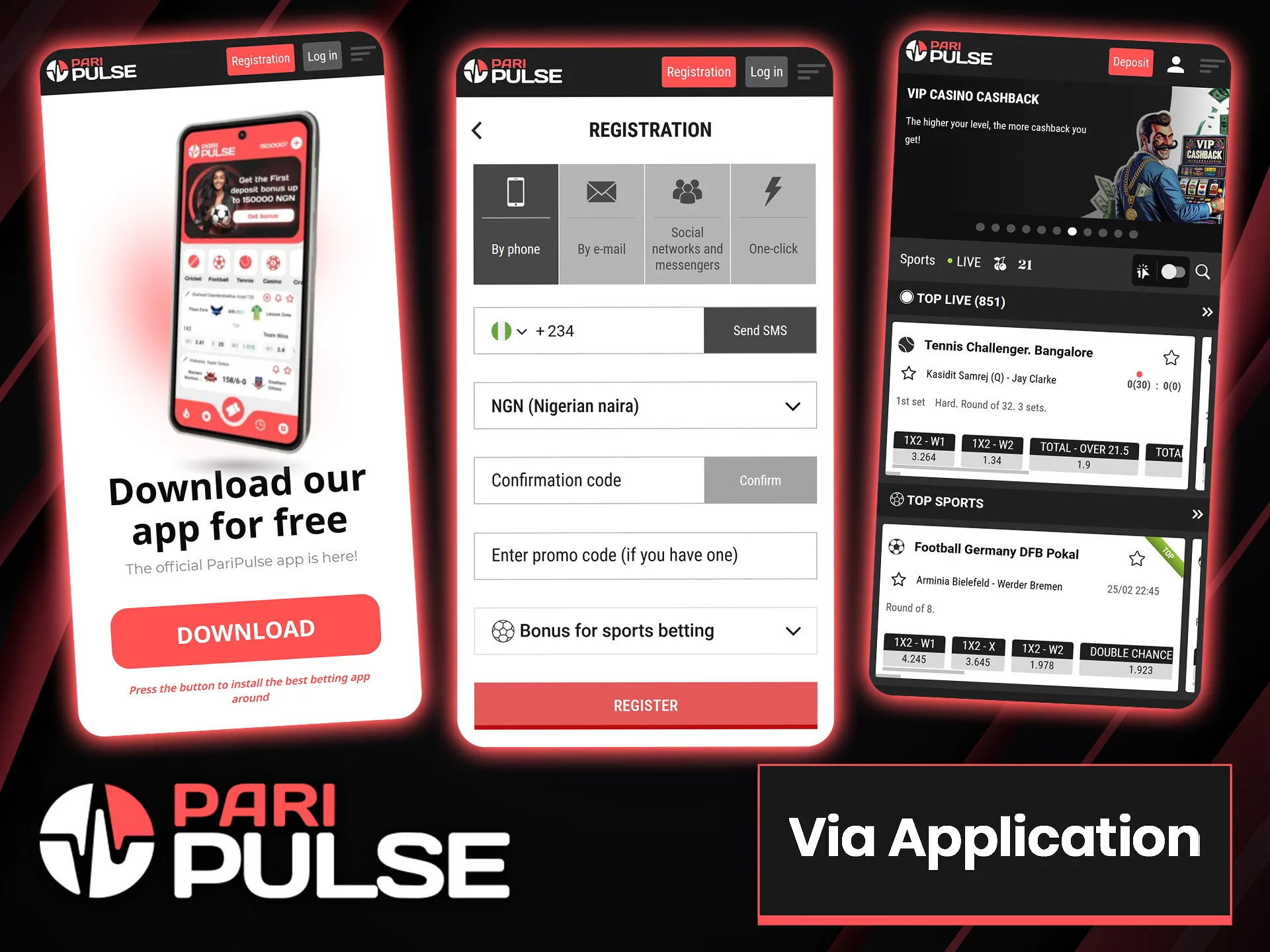 Registration in the PariPulse mobile app does not take much time.